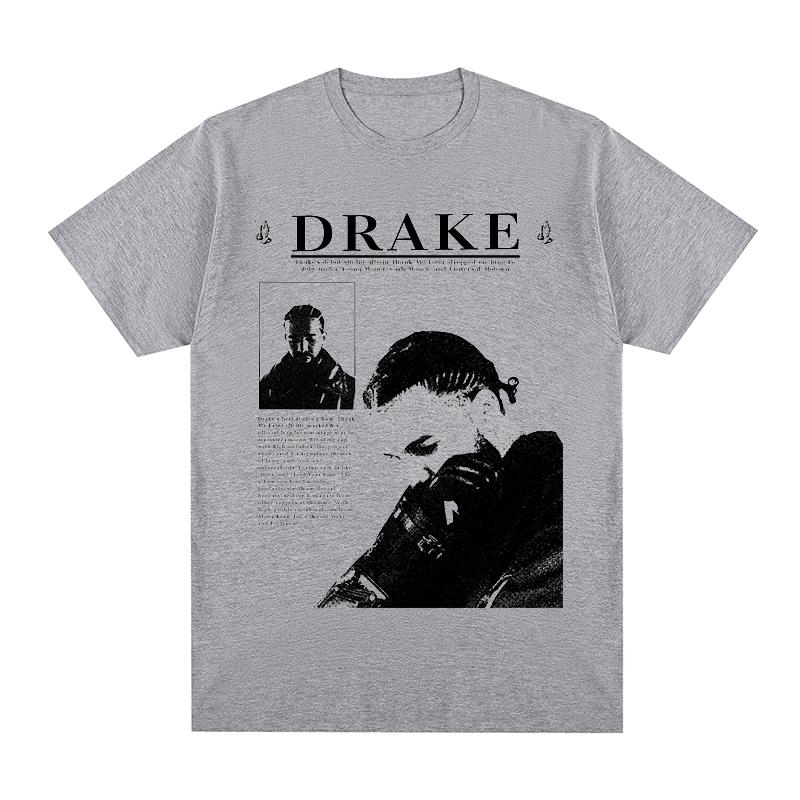 Drake Vintage Tshirt Pop Hip Hop Rapper Hot Rap Streetwear Fashion Cotton Unisex T Shirt New Tee Tshirt Womens Tops