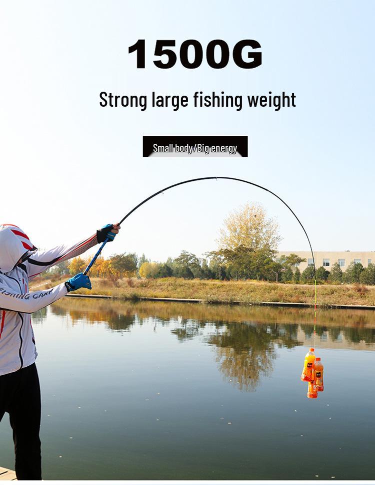 Portable Soft-Tail Mini Rock Fishing Rod for Cross-Border Use