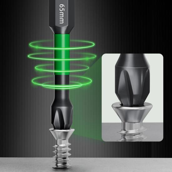 3/4/5/6 szt. Zestaw wierteł Chwyt sześciokątny Silne magnetyczne Końcówki wkrętakowe udarowe Wysoka trwałość Odporne na rdzę Szeroko stosowane Wiertła