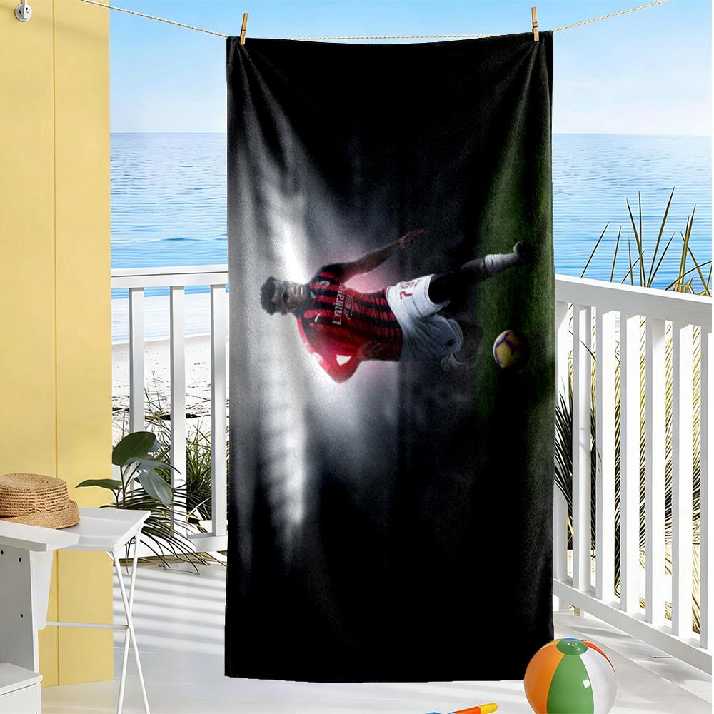 Man City Player Action Beach Towel Super Soft Microfiber Quickdry Fabric Comfortable Lightweight Suitable for Swimming, Gym, Camping, Yoga Vacation