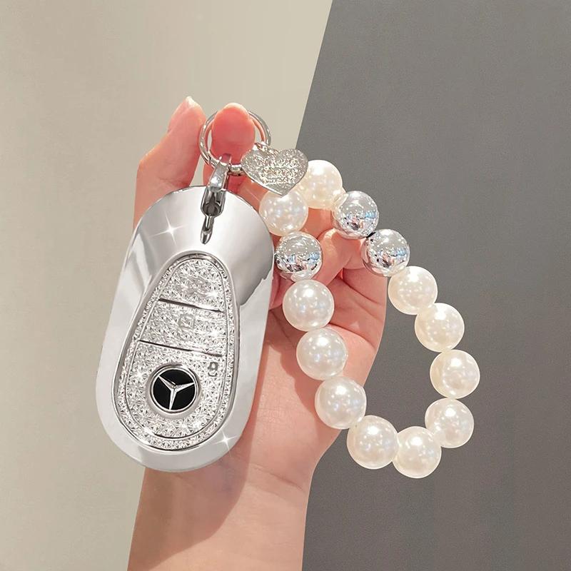 For Mercedes Benz keycase C E A B S Class GLE GLA GLB GLC GLS AMG W176 177 203 204 205 211 212 213 222 X167 chain shell car keys LL3