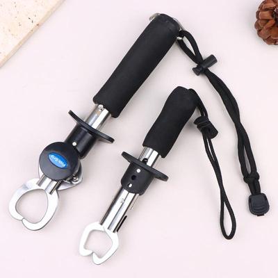 1 Stuks Vis Gripper Draagbaar Roestvrij Staal Vis Lip Controller Handvat Grijper Vissen Tackle Tang Houder Met Weegschaal