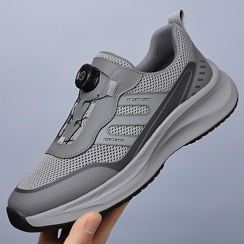 2026 Summer New Men's Mesh Fly-woven Breathable Sports and Leisure Shoes Men's Free Lace-up Rotary Buckle Shoes 8850