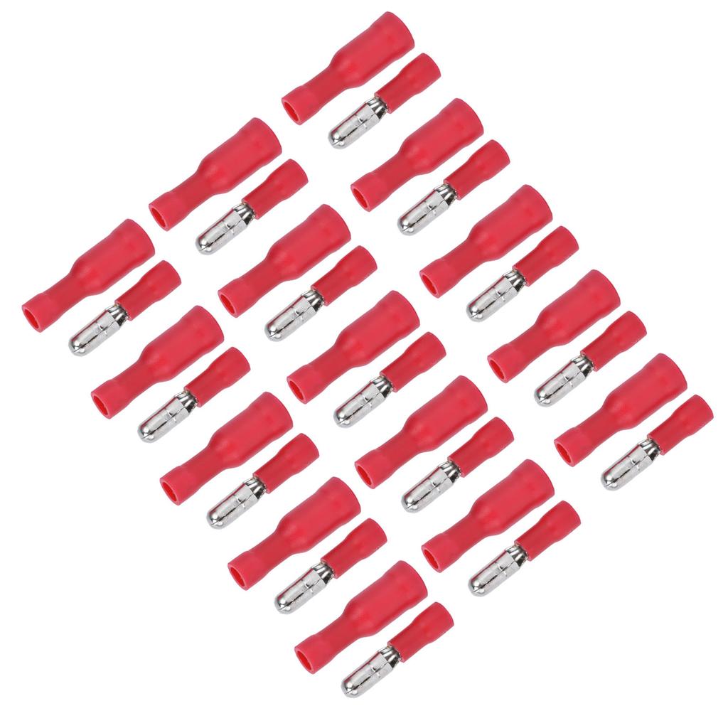 50 Pairs Insulated Wire Terminals Male Female Quick Crimp Butt Connectors for 22‑16 AWG