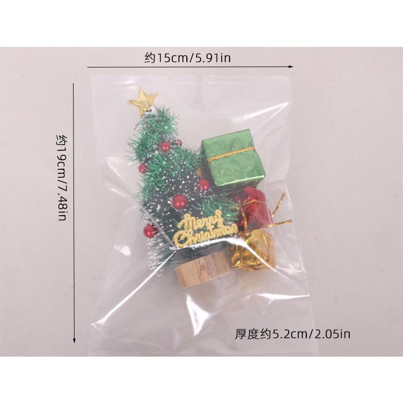 Christmas decorations are really mini Christmas tree tabletop atmosphere ornaments dipped in white cedar pine needles Christmas tree