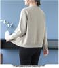 2025 Plus Size Loose Fit Jacquard Knit Cardigan for Women - Spring & Autumn