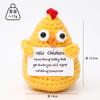 Hand-Woven Positive Energy Potato Funny Vegetables And Fruits Emotion Expression Pendant Pocket Hug Knitting Ornaments With Card