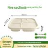 ZL Biodegradable 5-Compartment Takeaway Meal Box