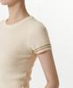 MUSINSA STANDARD WOMAN Women'S Ribbed Mini Boucle Tipping Short Sleeve Knit [Ivory]