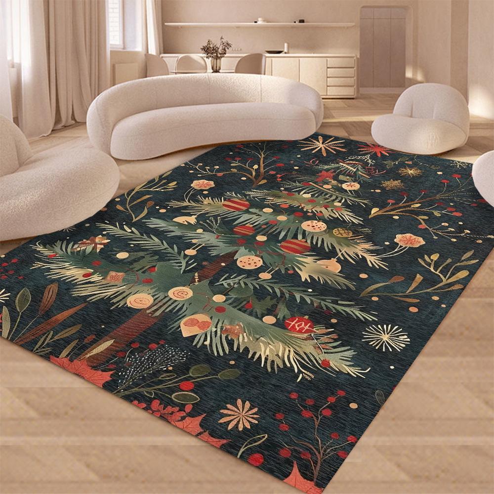 

Ковер под елку Большая площадь Украшение гостиной Домашние роскошные ковры Нескользящий коврик для спальни Прикроватный коврик Моющийся кухонный коврик 40x60cm