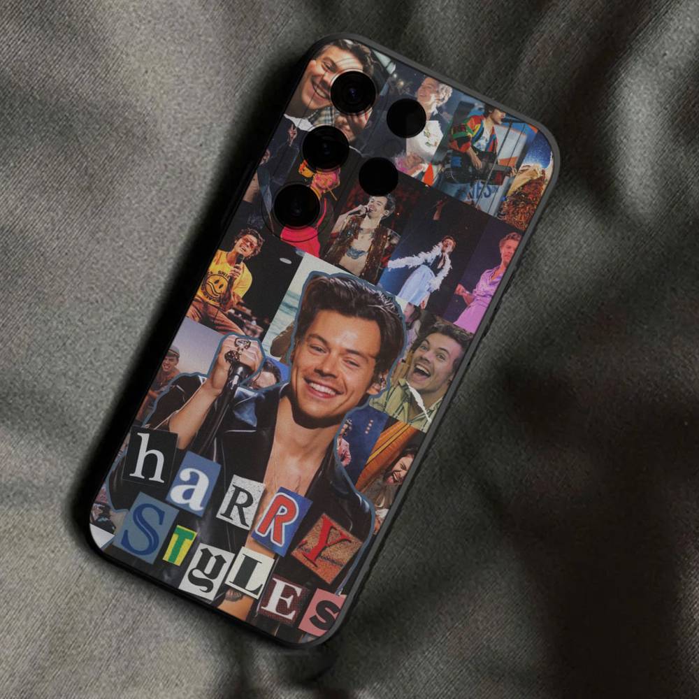 H-Harry Singer S-Styles Phone Case For Samsung S25,S24,Ultra,S20,S30,Plus,S22,S23,Ultra,Plus,5G Soft Black