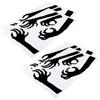 4 Set Horror Halloween Decorative Wall Sticker Decal for Living Room Bedroom Party Supplies