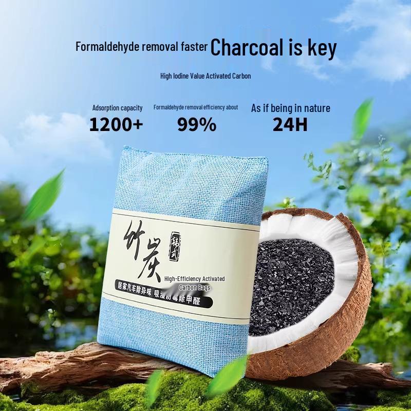 Bamboo Charcoal Deodorizer & Odor Removal for Car Interiors