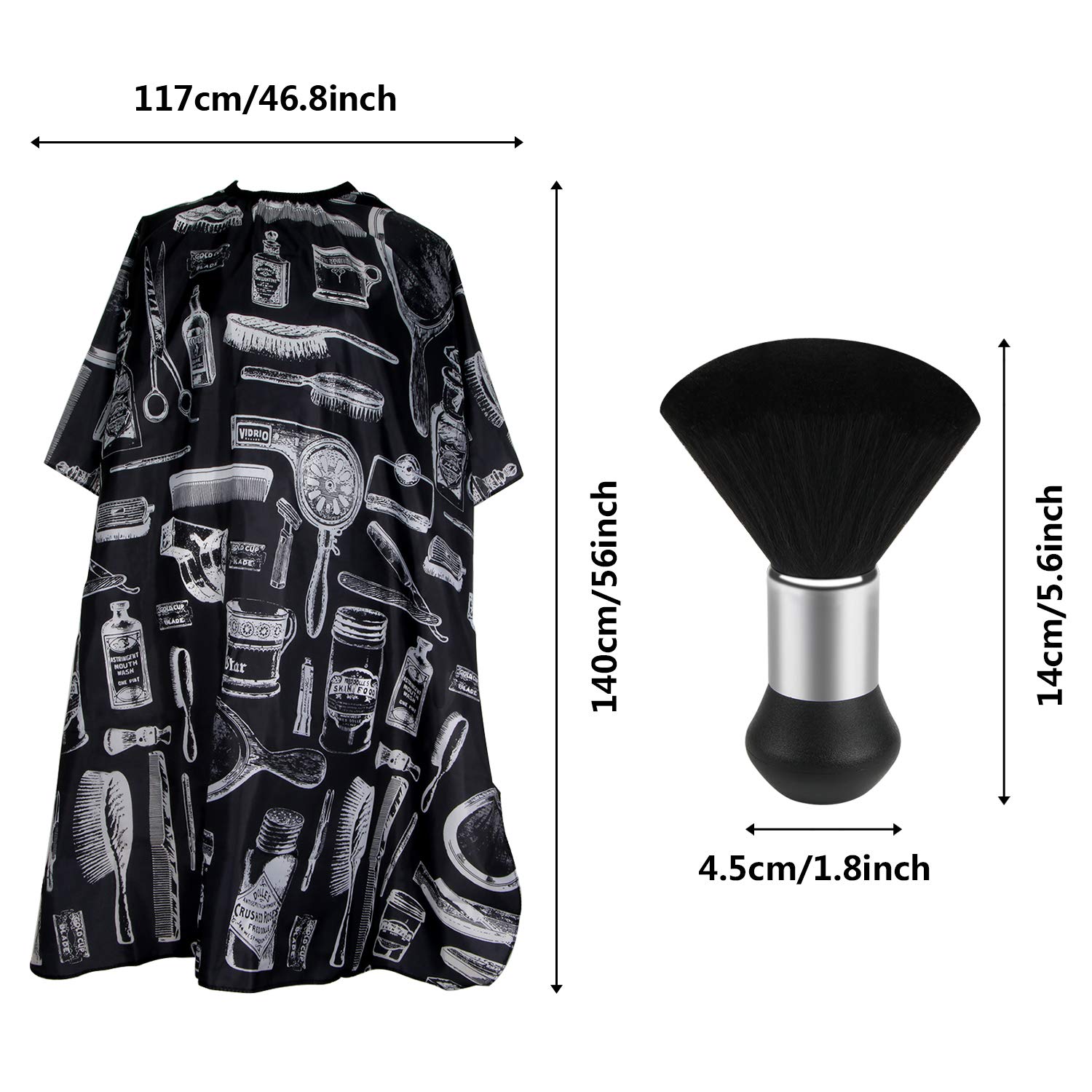 

Парикмахерский набор для парикмахера, парикмахерская щетка для стрижки волос, фартук, профессиональный парикмахер, инструменты для укладки волос, аксессуары чёрный