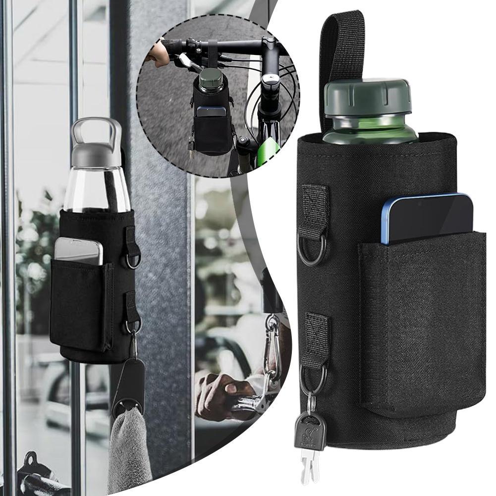 Magnetic New Water Bottle Pouch Bag Gym-Specific Water Cup Holder With Strong Magnet For Outdoor Sports Cup Holder Bag