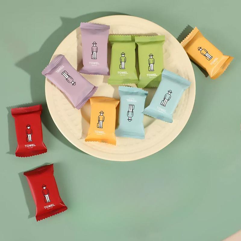 Portable Compressed Disposable Towels, Thickened Compressed Disposable Face Towels for Travel and Home Use