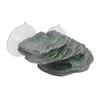 Tortoise Climbing Platform Resin Lifelike Aquarium Rock Ornament Reptile Basking Dock with Suction Cup for Lizard