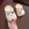 Boy and Girl Cartoon-style Cute Slip-on Shoes with Non-slip Soles and Flip-flops