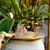 1/2/3Pcs Mushroom-Shaped Metal Garden Stake – Decorative Outdoor Ornament for Courtyard and Potted Plant Displays