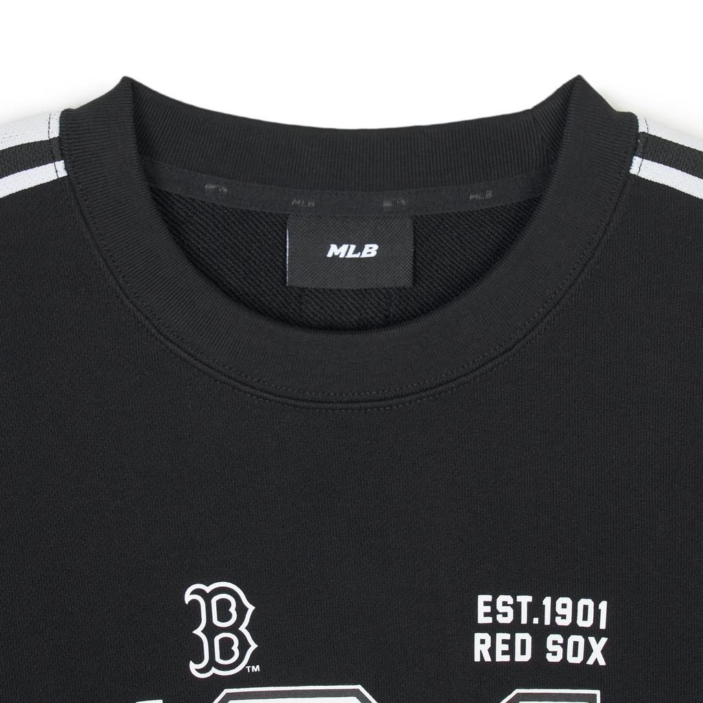 New MLB SS24 Boston Red Sox Sweatshirt Unisex Black 3AMTV3041-43BKS