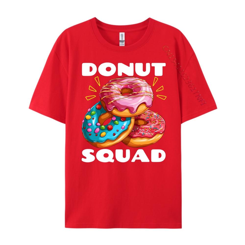 Cool Donut Squad Doughnut Sprinkles Crew Birthday Luxury Clothing Shirts For Men Leisure S