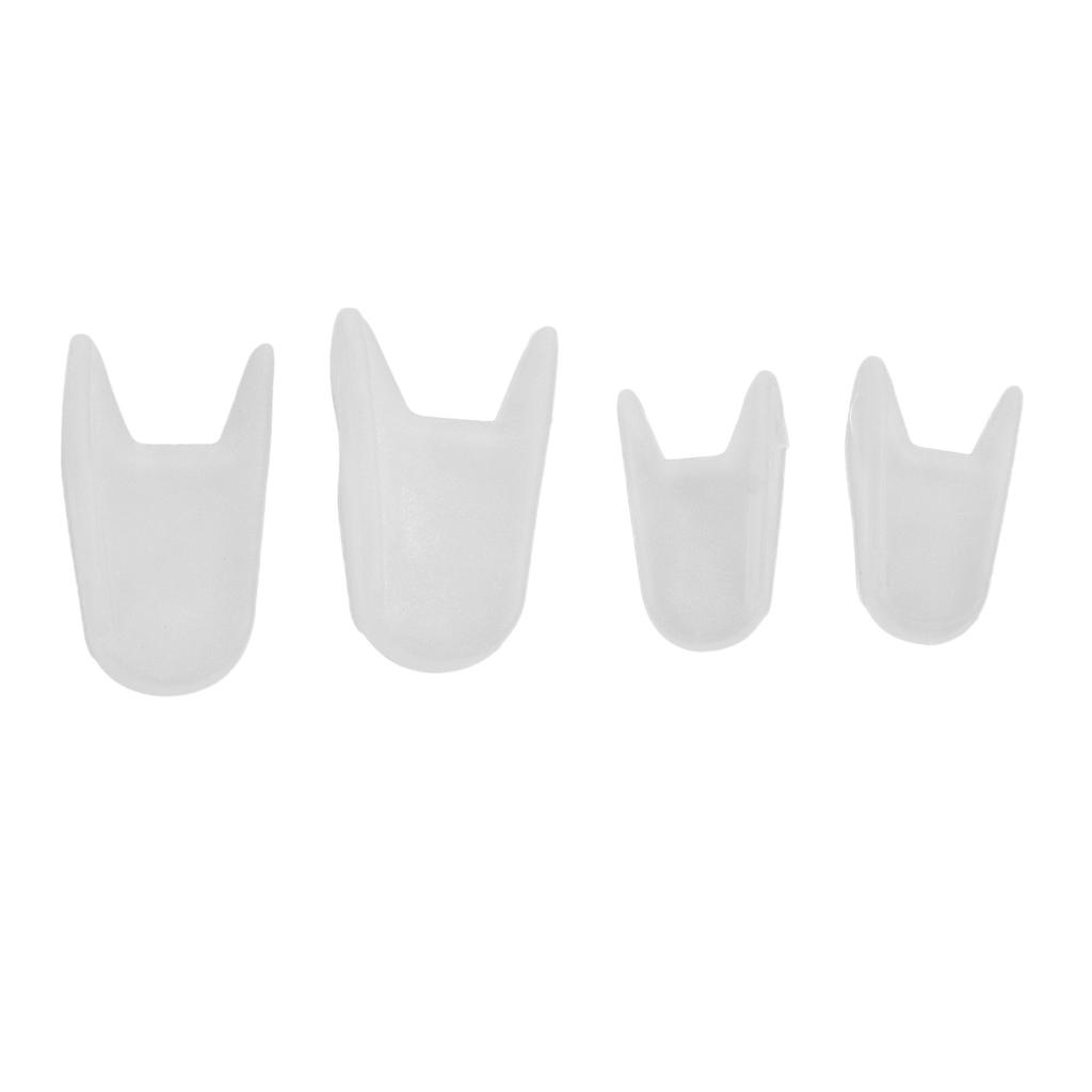 8 Pairs Toe Separator Silicone Soft Elastic Toe Corrector Spacer for Overlapping Toe Bunion Alignment