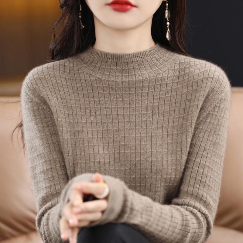 Autumn and Winter Knitted Blouse Relaxed Fit Slim Top S
