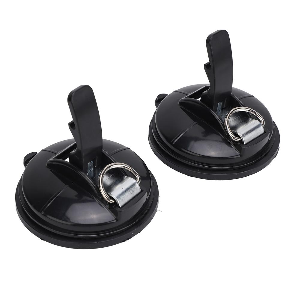 2pcs Rv Suction Cup Hooks Strong Hold Power Round Awning Suction Cup for T6 T5 T4 T6.1 Camper Caravan Motorhome Black