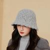 Face Showing Little Fisherman Hat Plush Warm Basin Hat Winter Cold Protection Ear Protection Knitted Wool Hat for Women Trendy