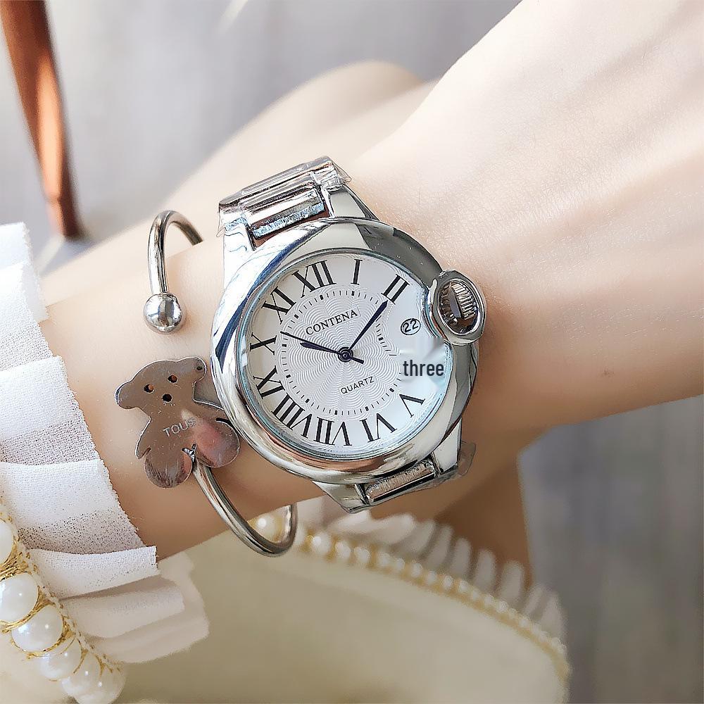 Women’s Simple Style Waterproof Steel Band Watch