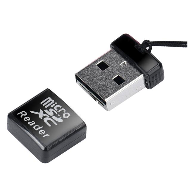 Portable Mini Card Reader Super Speed USB 2.0 Micro SD/SDXC TF Card Reader Adapter