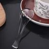 Transparent Crystal Glass Spoon Elegant Dessert Teaspoons Kitchen Accessories Serving Spoons  Bar