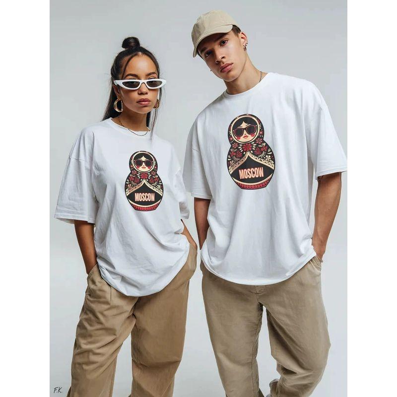 New Printed T-shirt Western Style New Fashion Casual Loose Print Short sleeve Cotton T-shirt Top