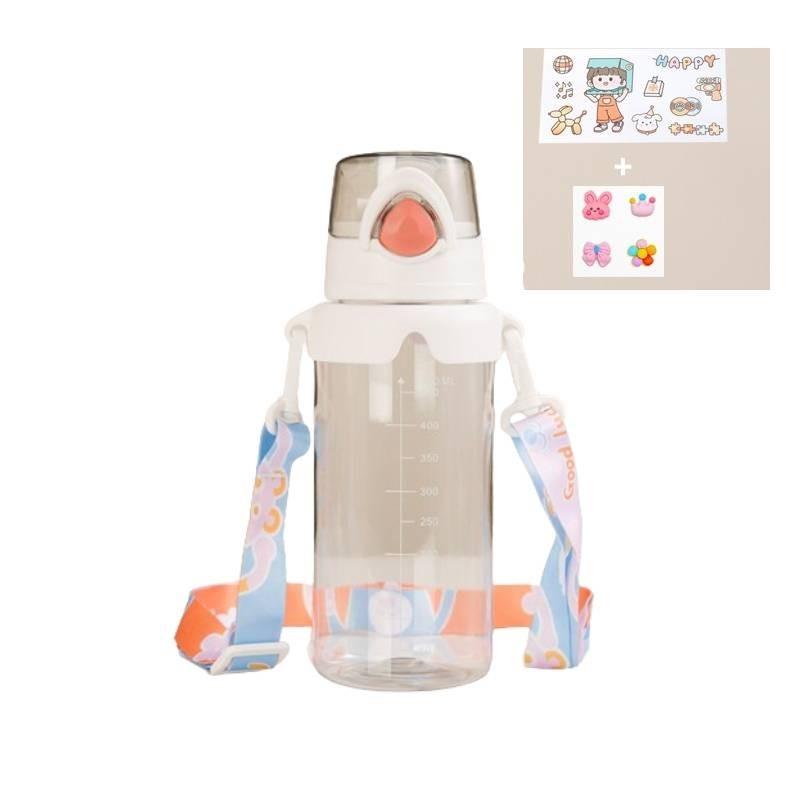 Diagonal Sports Plastic Water Cup Portable Beautiful Outdoor Cute Leakproof