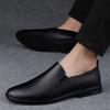 Men High Quality Leather Loafers Men Slip on Casual Shoes Moccasins Men's Flats Fashion Men Shoes Male Driving Shoes Size 36-46