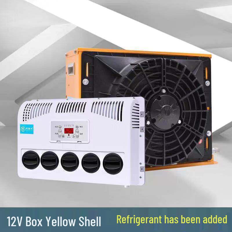 24V Electric Parking Air Conditioner for Large Trucks, RVs, and 12V Vehicle Modifications