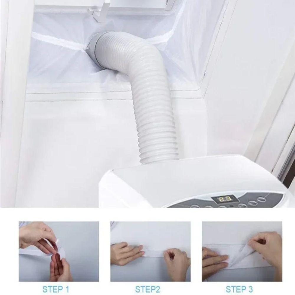 With Zip Portable Air Conditioner Seal Adhesive Fast AC Window Seal  Portable Air Conditioner