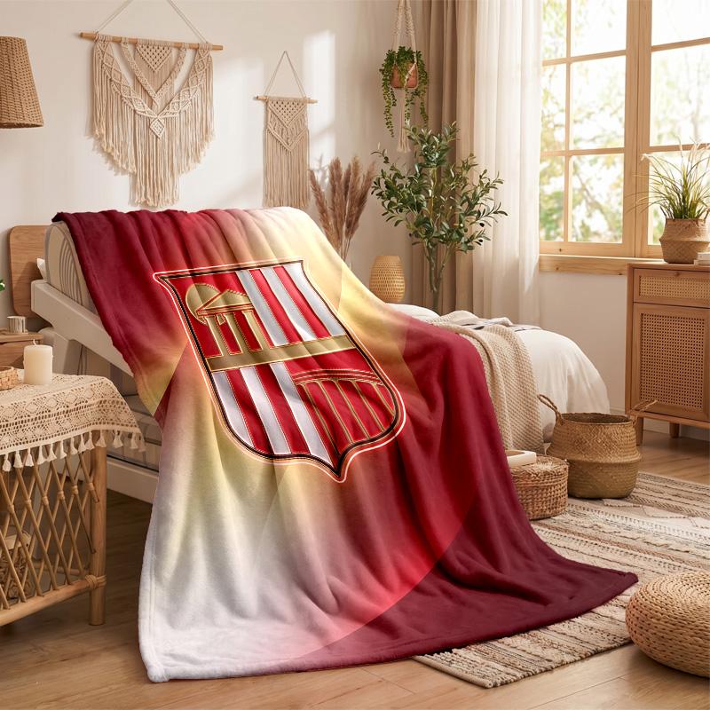 Sunderland Football Print Flannel Blanket Soft Warm Sofa Bed Throw Blanket For Home Office Bedroom
