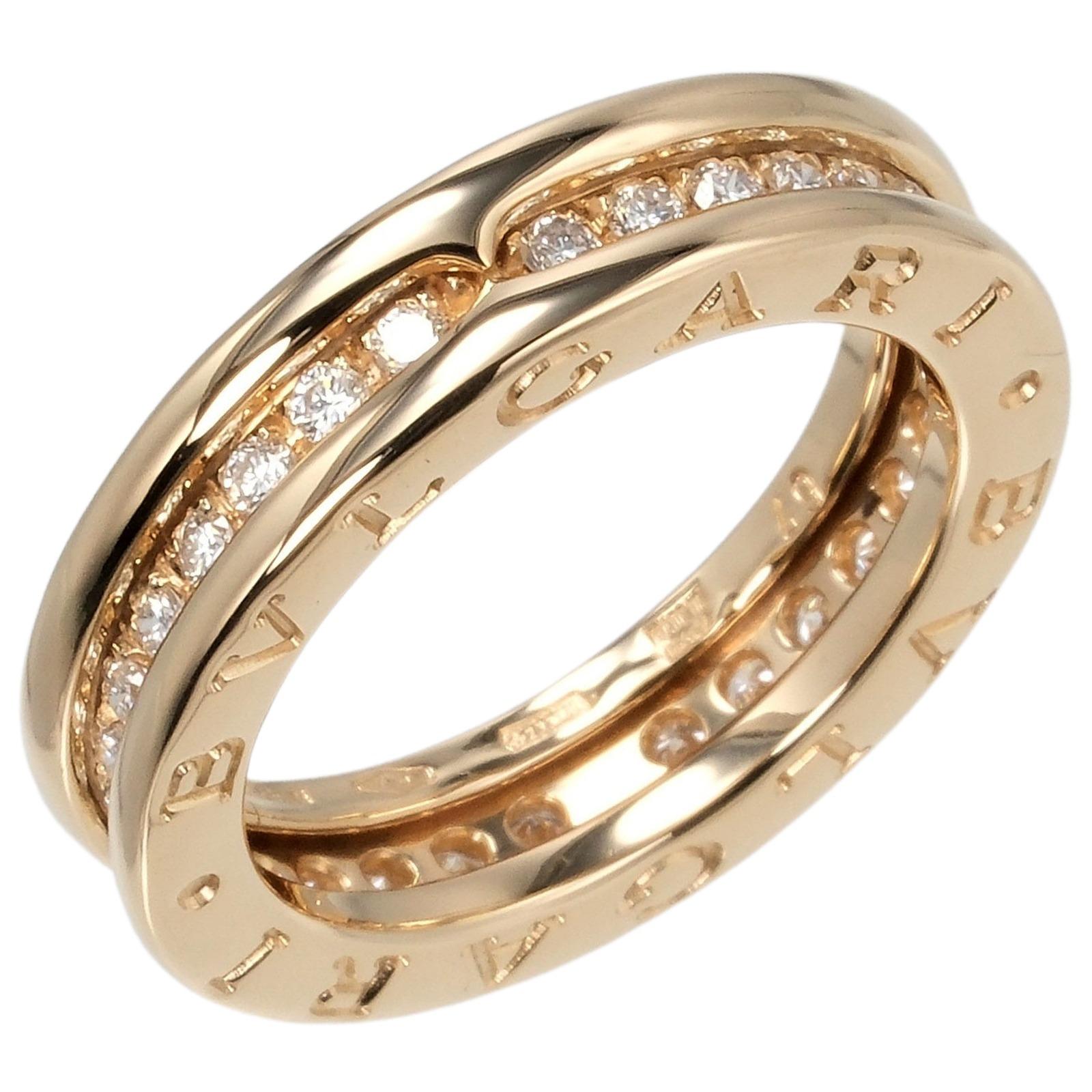 

BVLGARI Be Zero One XS 1 Band Ring B.ZERO1 K18 yellow gold/diamond #4.7(US Size) 6.8g Women Used