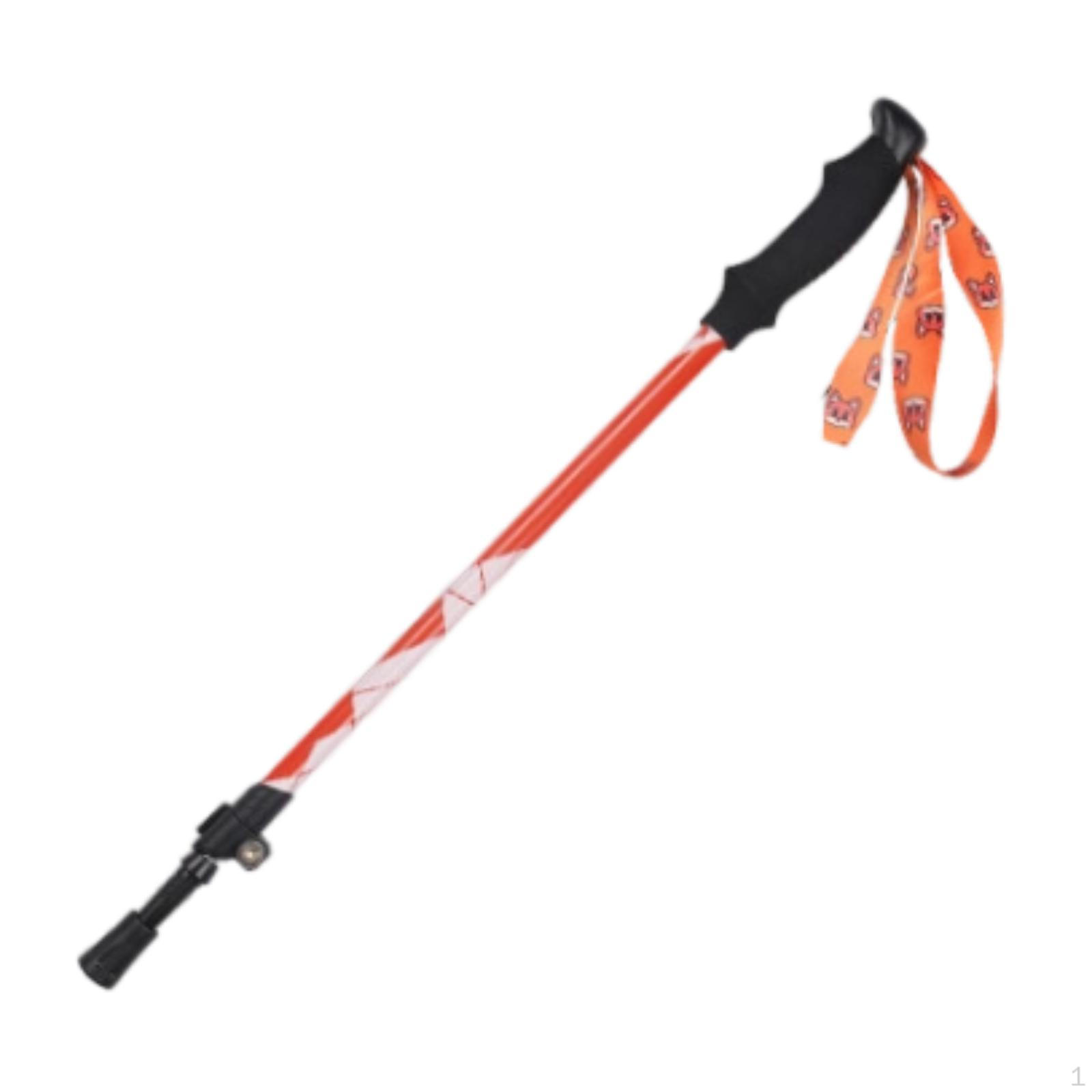 

Регулируемые походные палки для детей, легкие скалолазные палки для приключений на открытом воздухе оранжевый