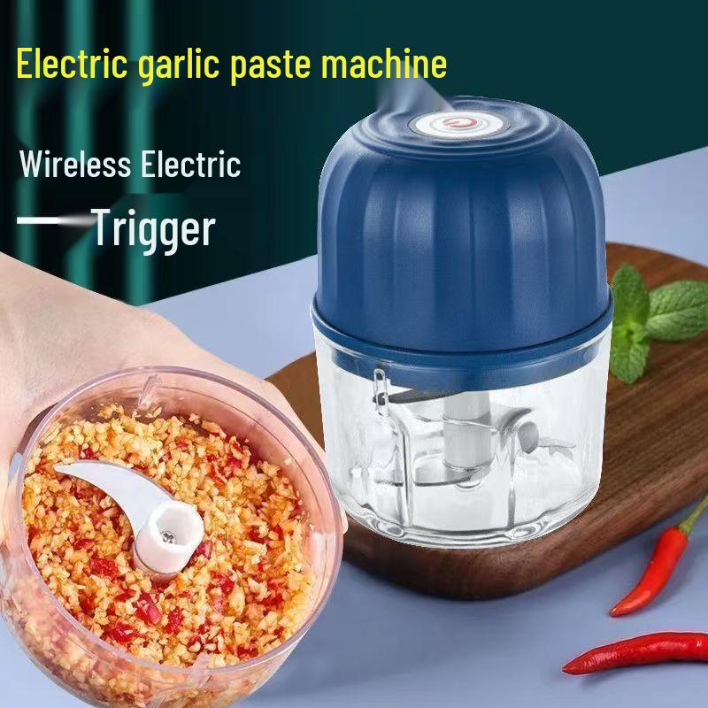 Electric Household Meat Grinder & Garlic Chopper: Multifunctional Mince & Paste Maker for Family Use