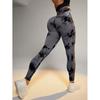 Fashion Sexy Slimming Hollow High Waist Tie Dye Yoga Pants