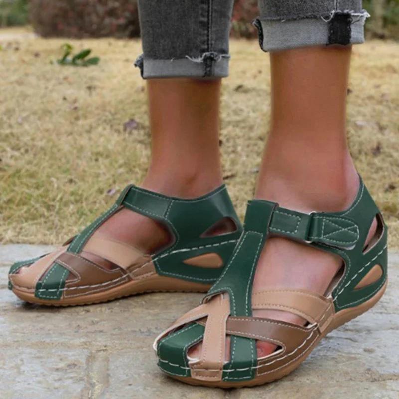 Fashion Summer Sandals Women 2025 Outdoor Walking Shoes Non-Slip Sandals Ladies Wedge Sandals Woman Casual Sandal Women Footwear Female