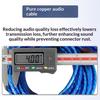 Automotive Pure Copper Audio Amplifier Cable 1/2/3/4.5/5M Car Audio System Modification Subwoofer Amplifier Wire Signal Cable