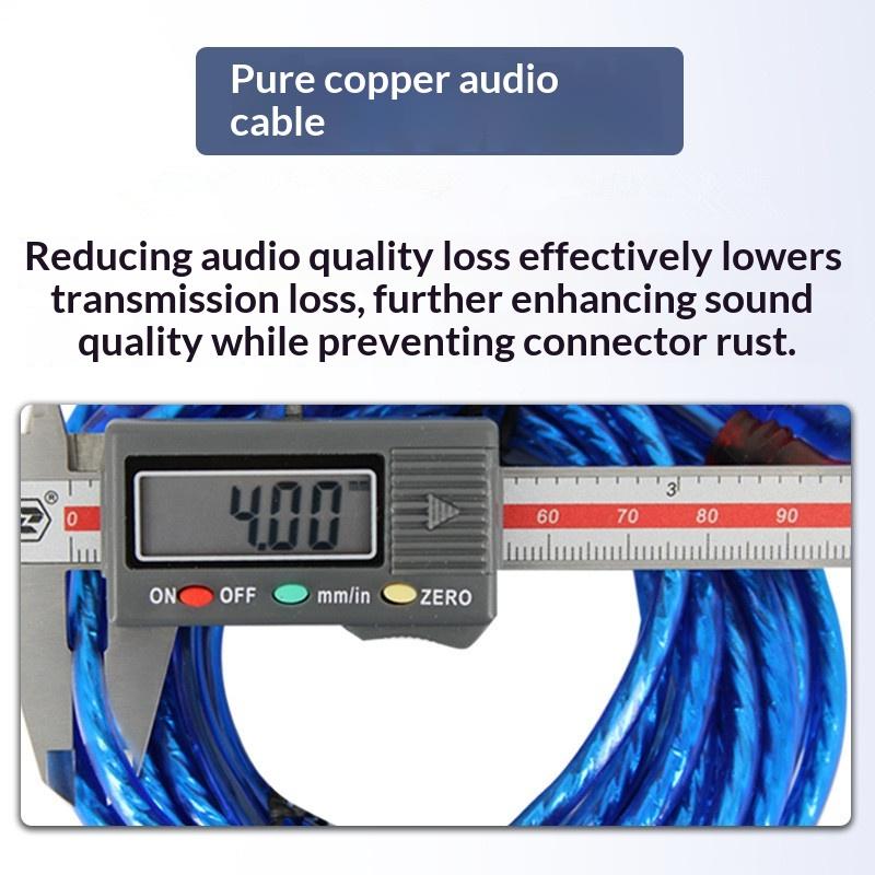 Automotive Pure Copper Audio Amplifier Cable 1/2/3/4.5/5M Car Audio System Modification Subwoofer Amplifier Wire Signal Cable