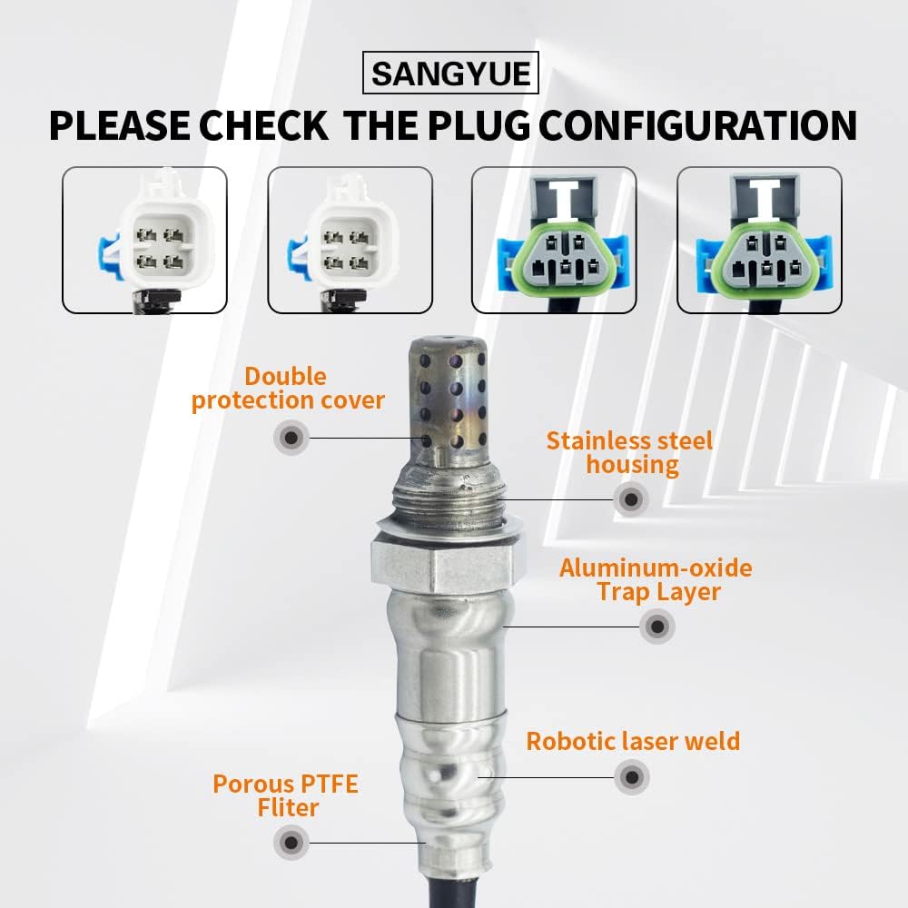 

4X Oxygen Sensor for 2007-2008 GMC Acadia 3.6L; 2008 Buick Enclave 3.6L Upstream + Downstream