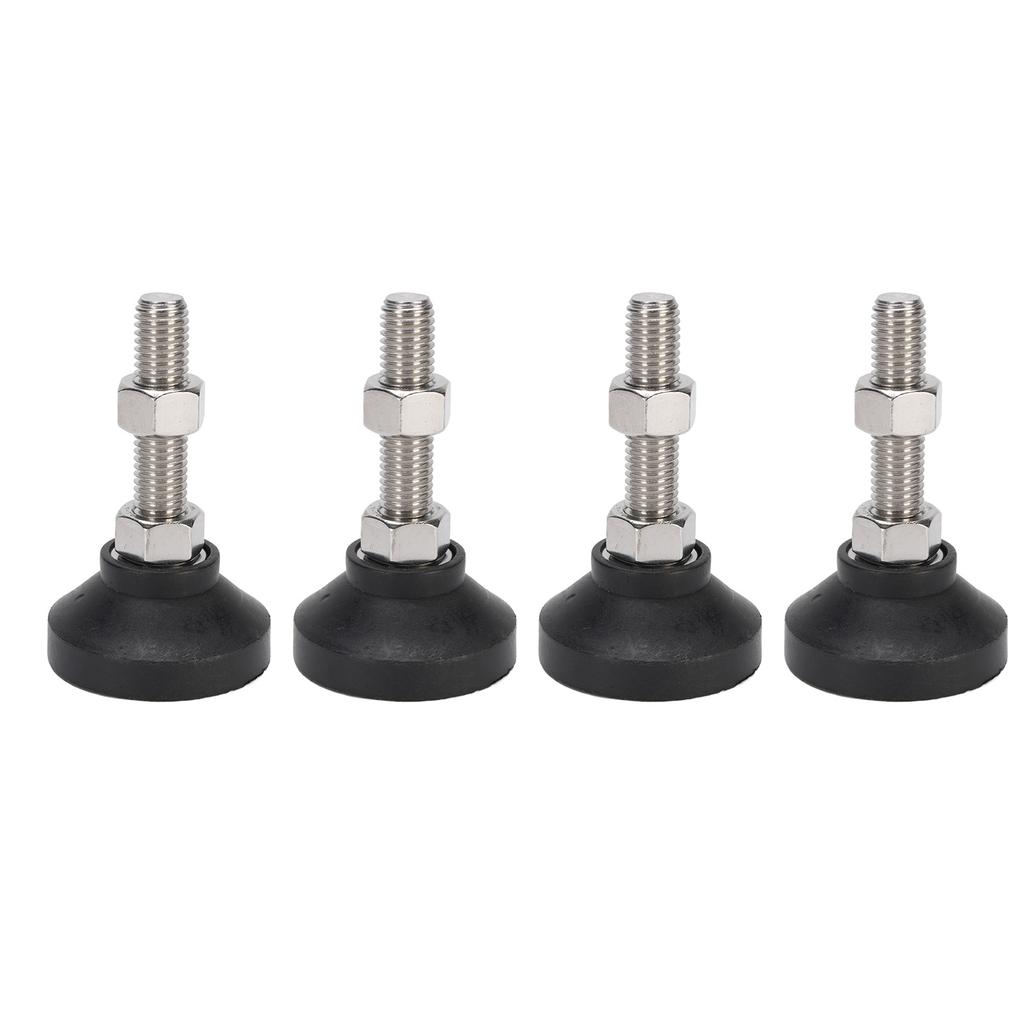 4PCS Furniture Leveling Mounts M12 Thread Table Chair Workbench Leveler Nylon Support Feet 50mm