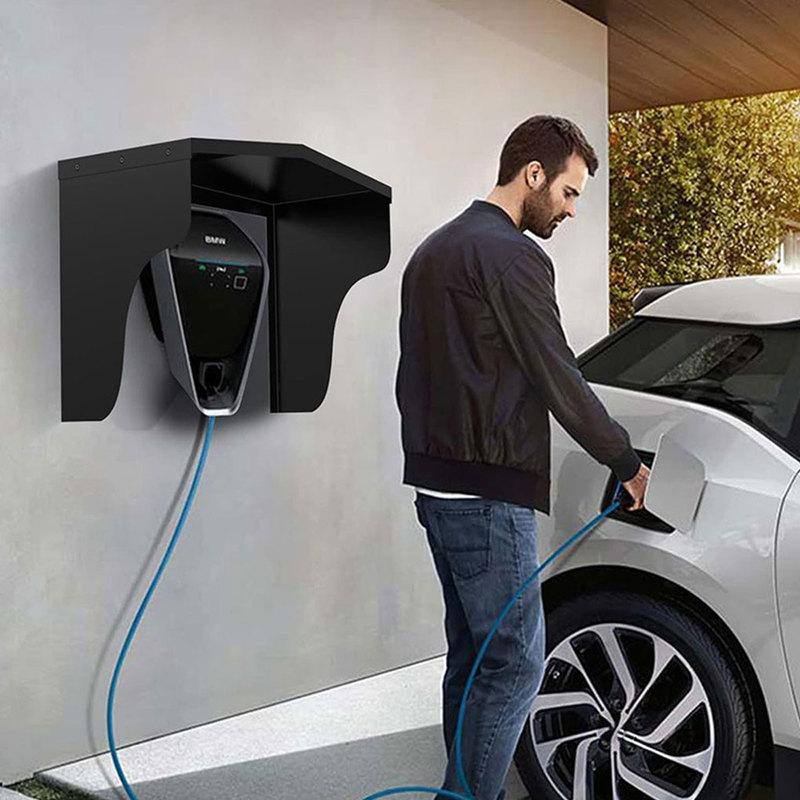 Charger Pedestal Outdoor Canopy Waterproof Roof For Electric Vehicle Charging Post Canopy Tent Walls Wallbox Weather Protect