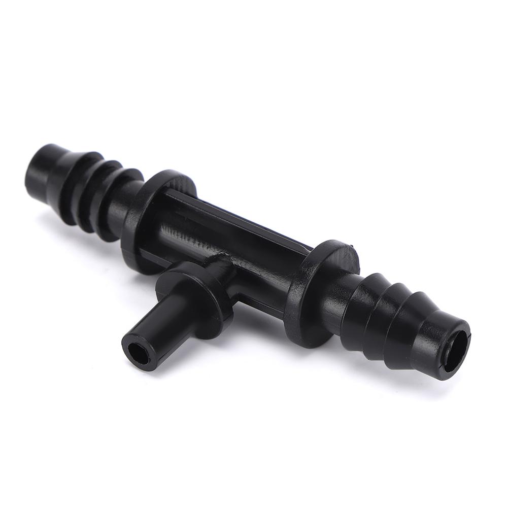 Pack of 10 Spray Nozzles, Water Atomizing Nozzle with T-connector for 8 12 Mm Hose Garden Irrigation Cooling System Copper Plastic Material