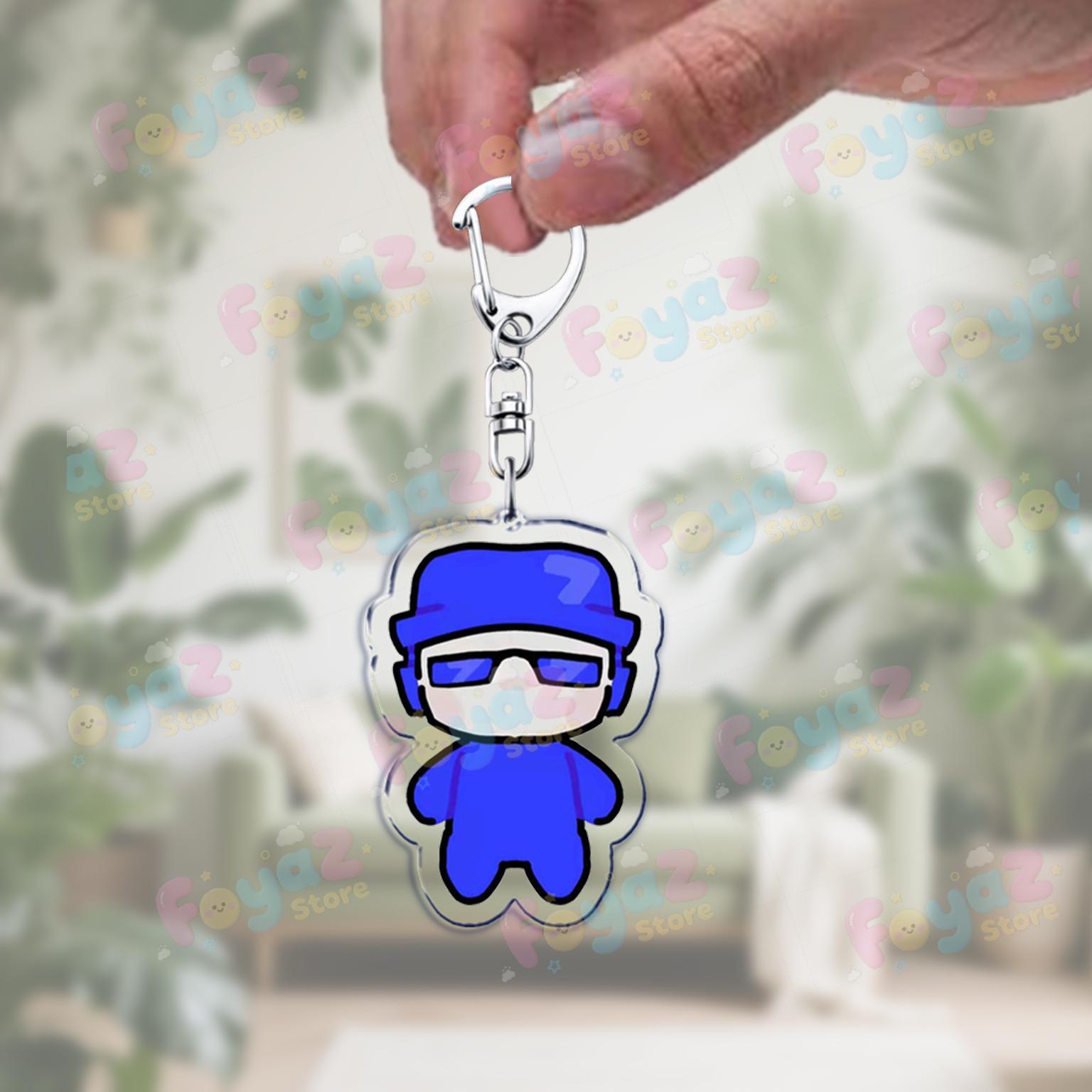 Cute Chibi Cartoon Character Keychain Accessories Bag Kawaii Anime Keyrings Jewelry Fans Friends Birthday Gifts